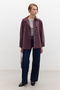 Cloak Sleeves Short Trench Coat Mulberry - 2