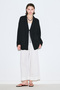 Muslin Wide Sleeve Kimono Black - 3