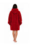 Wellsoft Hooded Wearable TV Blanket Unisex Over Size - Red - 3