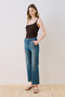 Mid waist flare leg jeans blue - 3