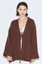 Muslin Wide Sleeve Kimono Bitter Brown - 4