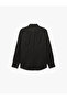 Slim Fit Half Italian Collar Long Sleeve Shirt - 4