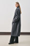 Rai Oversized Coat Dark Blue - 5
