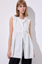 Lace-Detail Vest Ecru