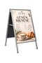 A Board Sidewalk Advertising Board Standing Poster Board Double Sided A1 (60X85) Gray