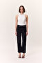 High Waist Flare Leg Jeans Black - 3