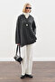 Yakali Hair Braided Sweater Anthracite - 4