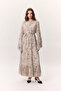 Patterned Crushli Folding Dress Sophia Somon - 5