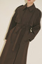 Malia Double Collar Trench Coat Brown - 6