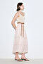 Long Tight Chiffon Skirt Blush - 3