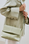 Leather Bag with Cover Green - 2