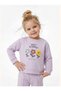 Baby Girl Seasonal 2-Piece Set Floral Embroidered Long Sleeve Cotton Comfortable Daily Set-Lilac - 2