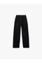 Cotton Comfortable Fit Gabardine Trousers with Elastic Waist and Pockets