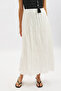 Linen Mixed Crush Skirt Ecru - 2