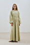Tie-Dye Textured Dress Green