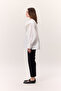 Tie-Dye Detailed Design Shirt Ecru - 4