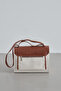 LEATHER DETAILED CANVAS BAG NATURAL - 5