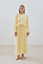 Mila Pi̇lli̇seli̇ Layered Dress Soft Yellow