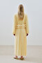 Mila Pi̇lli̇seli̇ Layered Dress Soft Yellow - 6