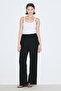 Textured Tie Trousers Black - 2