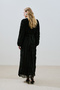Pleated chiffon dress black - 8