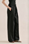 Linen Wide Leg Pants Black - 7