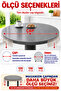 Patterned Round Pvc Thin Oilcloth Tablecloth, Wipeable and Stain Resistant - 4