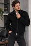 Men's Knitwear Sweater Zippered Stand Collar Thick Knitted Textured Slim Fit Stylish Casual Sweater - 2