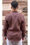 Slim Fit Long Sleeve Muslin Cotton Comfortable Breathable Fabric Collar Buttoned Men's Shirt with Gift Box - 4