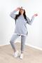 Women's Plus Size Side Zipper Detailed Tracksuit Set 3613-23 - 2