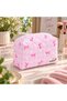 Pink Gingham Ribbon Patterned Makeup Bag - Large Size E170 - 4