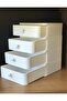 Jewelry, Makeup and Cosmetics Organizer Drawer with 4 Drawers, Office Desk Organizer - 7