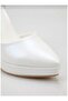 Women's Platform High Heeled Evening Dress Bridal Shoes with Back Buckle - 7