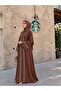 Al Zahra 3-Piece Open Abaya Set with Inner Dress & Matching Hijab