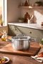 Grace Induction Base Steel Pot 24 cm 5.5 Lt