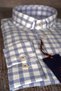 Serenity Square Pattern Cotton Pocket Men's Shirt - 2