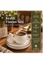 Minimal Cat Figured Ceramic Coffee Cup Set Modern Turkish Coffee Cup Set Stylish Elegant Special 93 ml - 3