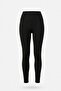 High Waist Ribbed Women's Leggings - 6