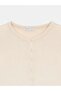 31544 Buttoned Long Sleeve Top-Stone - 8