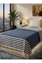 Leganes Patterned Fringed Single Pique Blanket