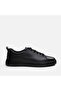 Men's black genuine leather casual shoes