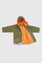 Kidorable Baby Boy Khaki Dinosaur Raincoat - 7