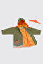 Kidorable Baby Boy Khaki Dinosaur Raincoat - 4
