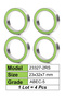 23327-2RS Bearing 23*32*7 MM 4PC Balls Bicycle Hub Repair Parts 23327 2RS Ball Bearings - 8