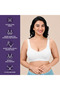 Women's Bra D Cup Cotton Lycra Soft Stretch Minimizer Seamless Full Coverage Non-Padded Wire-Free