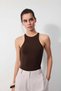 Halter yaka bodysuit - 2