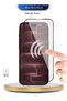 Apple iPhone 18 Pro Max 5G 2026 Premium E2E Series Full Glue Full Cover Tempered Glass Clear/Black - 4