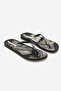 Women Graphic Print Slip On Slipper, Black and Gold