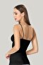 Women's Black Shiny Corset Athlete 16888 - 2