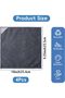 4 Pack Magnetic Microfiber Whiteboard Cleaning Cloths,25cm x 25cm,Gray - 2
